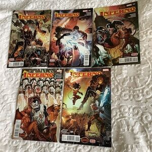 X-Men comic books - Inferno (2015) #1-5 complete set